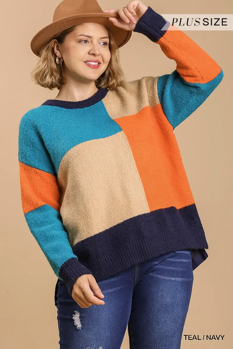 Color Pop Sweater Top