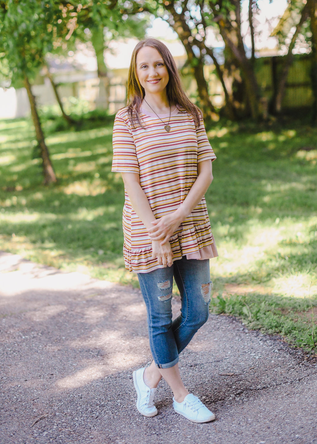 Fun Stripes Tunic Top