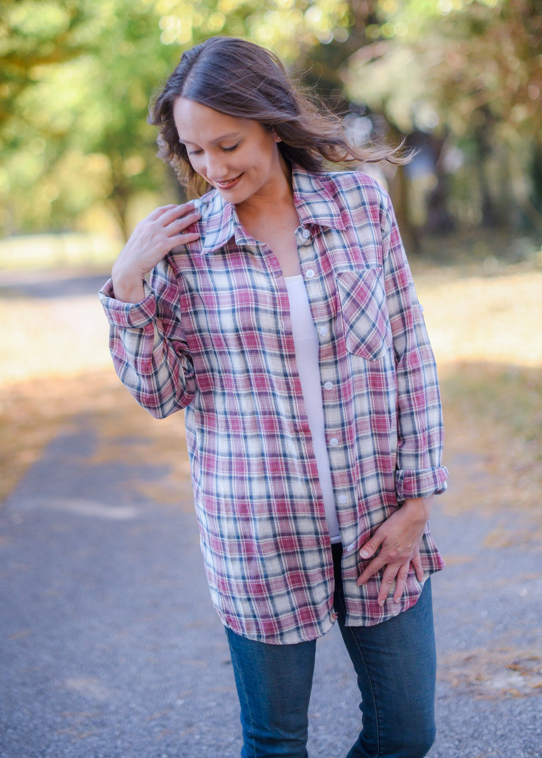 From The Country Plaid Button Down