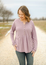 Load image into Gallery viewer, Blushin&#39; Henley Top
