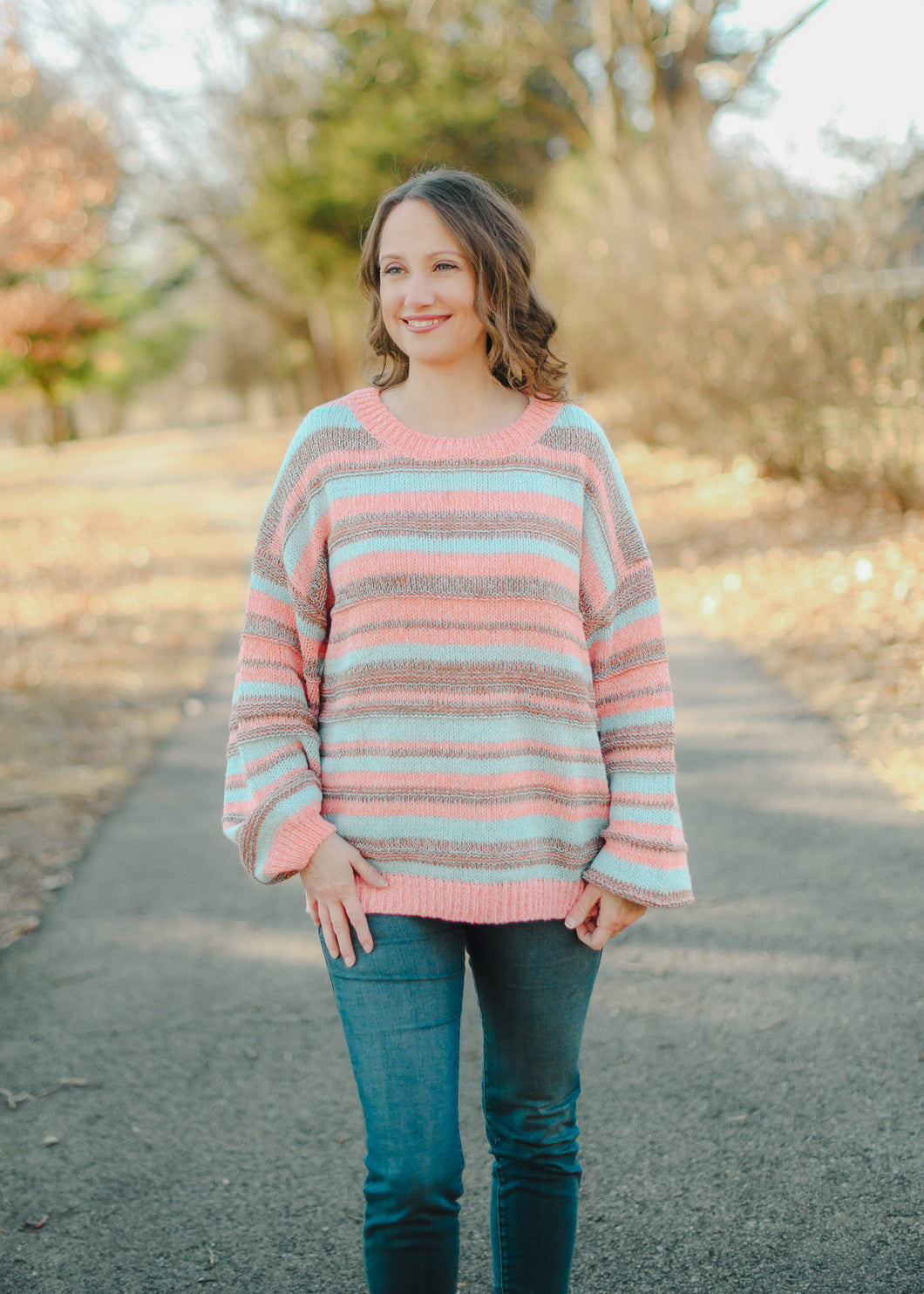 Cotton Candy Stripes Sweater