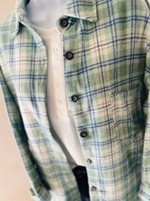 Load image into Gallery viewer, Spring Green Plaid Button Down
