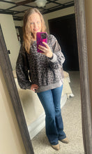Load image into Gallery viewer, Charcoal Leopard Pullover
