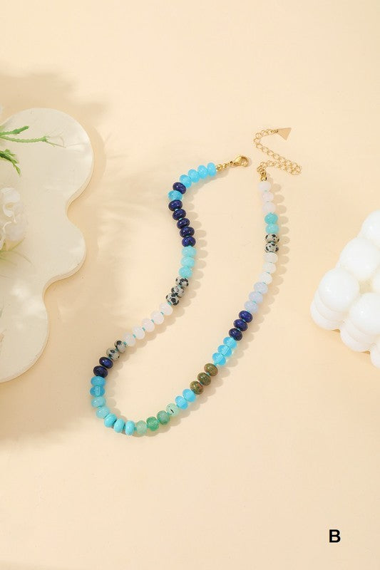 Natural Agate Gemstone Necklace