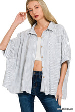 Load image into Gallery viewer, Blue Stripes Button Down
