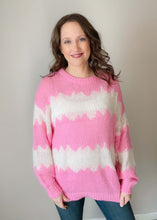 Load image into Gallery viewer, Bubblegum Zigzag Sweater
