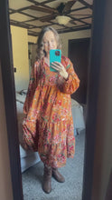 Load and play video in Gallery viewer, Fall Floral Maxi Dress
